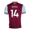 Maillot de Supporter West Ham United Kudus 14 Domicile 2024-25 Pour Homme